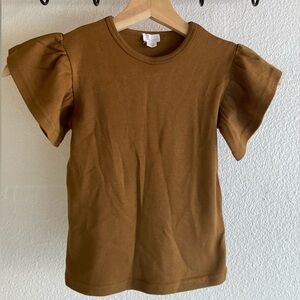 Jamie Kay Caramel Puff Sleeve Top